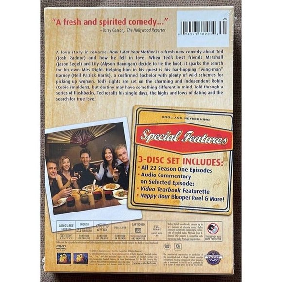 How I Met Your Mother: Season 1 (DVD) - NEW - Picture 2 of 3